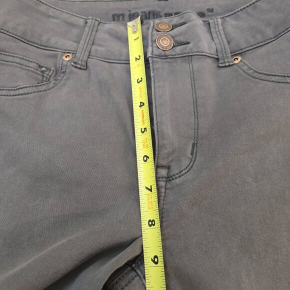 M Jeans by Maurices Women's Gray Denim Pants High-Rise XS Short - Picture 7 of 9